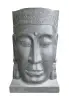 Product image 1 of the product “Khmer-head as water feature, 147cm height, cast stone, handcrafted & coloured 147 cm”